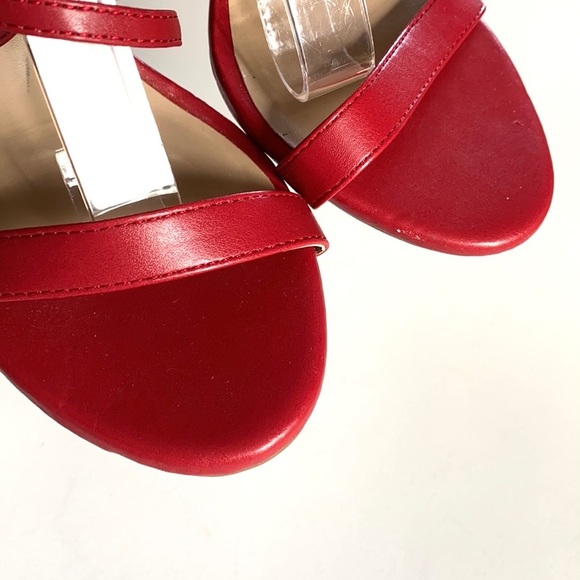 DREAM PAIRS Womens Open Toe Ankle Strappy Back Zipper Heeled Sandals, Size 9 1/2 - Picture 9 of 14